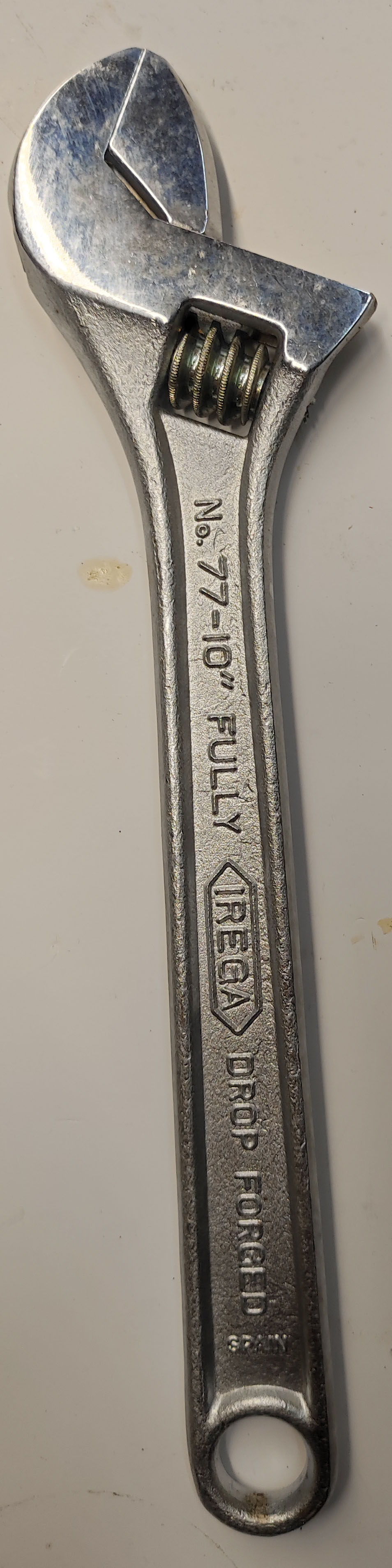 Rollgabelschlüssel 10" verchromt