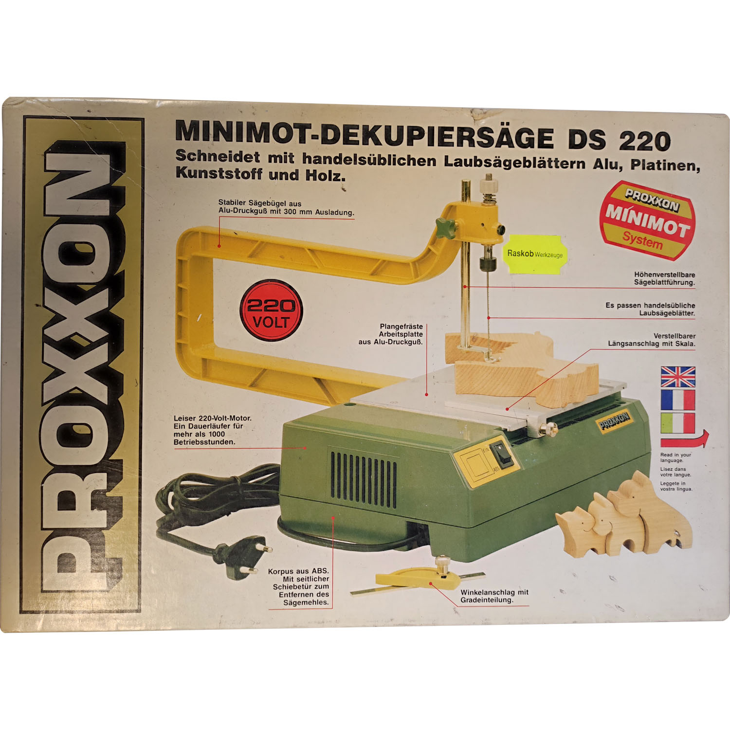 Proxxon Minimot-Dekupiersäge DS 220