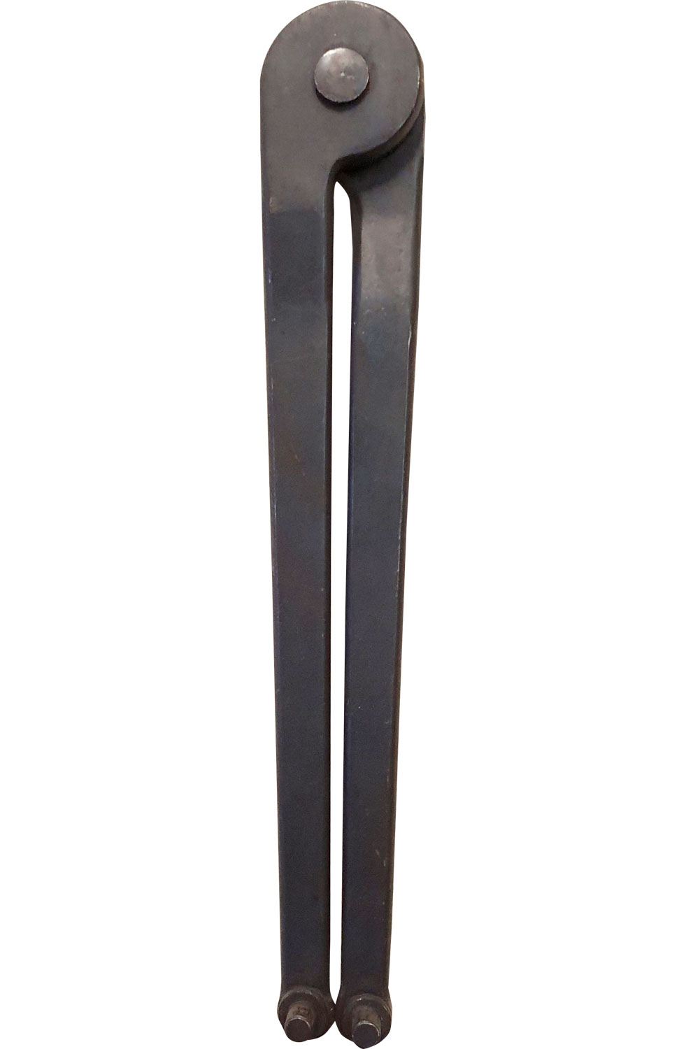 Verstellbarer Stirnlochschlüssel mit Zapfen im Brünierton